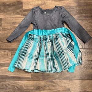 Bonnie Jean Shimmering Gray Dress